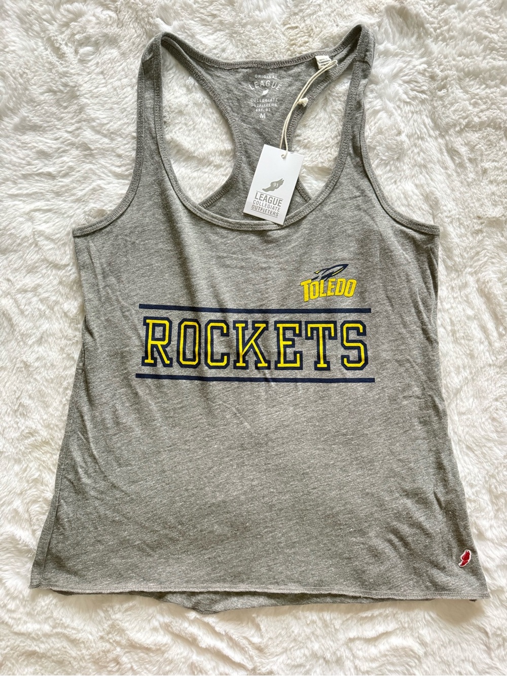 NWT Toledo Rockets My Favorite Gray Racerback Tank Top